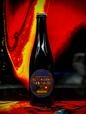 Barrel Aged BlackBomb Imperial Stout on Maker's Mark Bourbon Whiskey 9,5% Alc.
